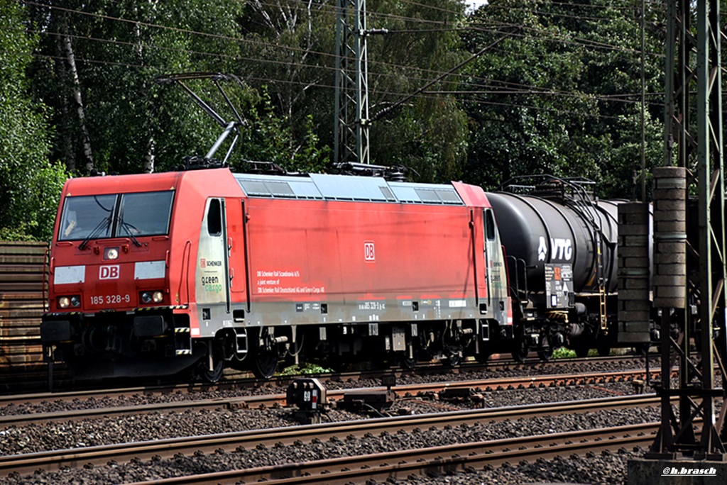 185 328-9 fuhr mit einen mischer durch hh-harburg,05.08.16