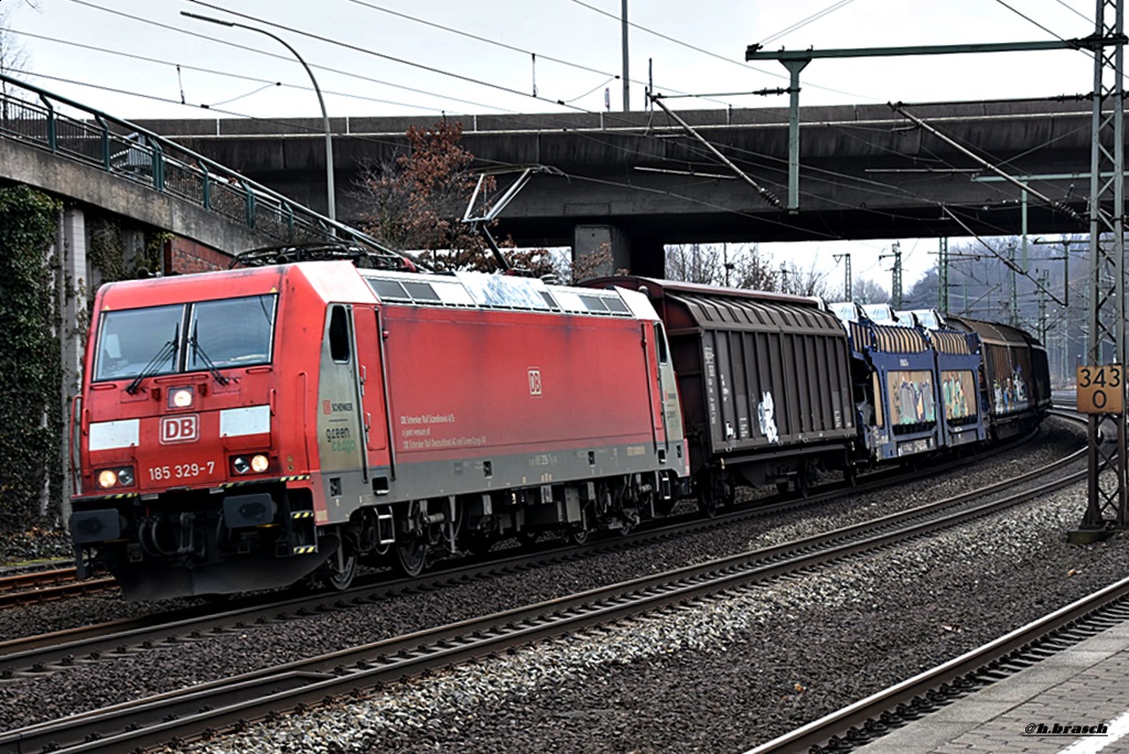 185 329-7 zog einen mischer durch hh-harburg,03.03.16