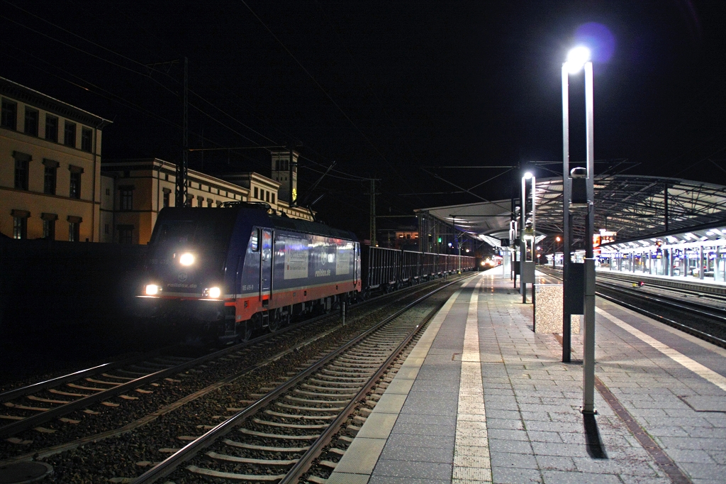 185 419 am 19.12.2014 bei ihrem Aufenthalt in Erfurt Hbf gen Erfurt-Bischleben