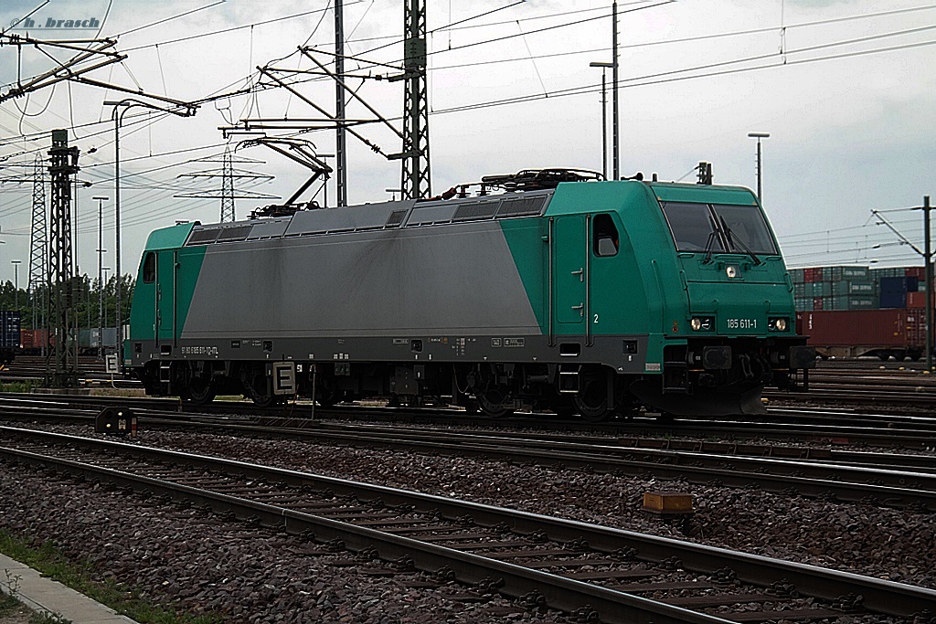 185 611-1 ist lz am 18.05.14 durch hamburg-altenwerder gefahren