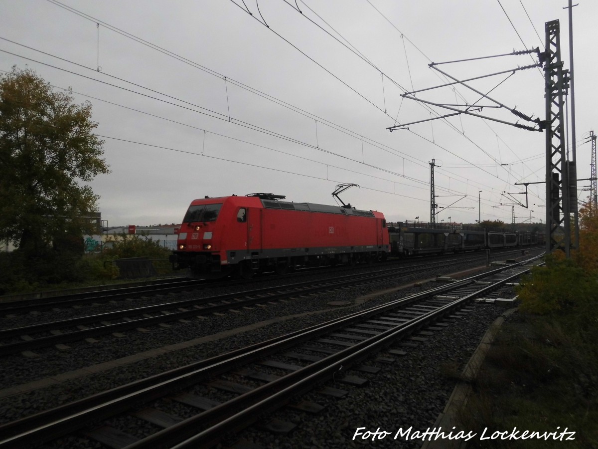 185 XXX mit einem Gterzug in Delitzsch am 20.10.15