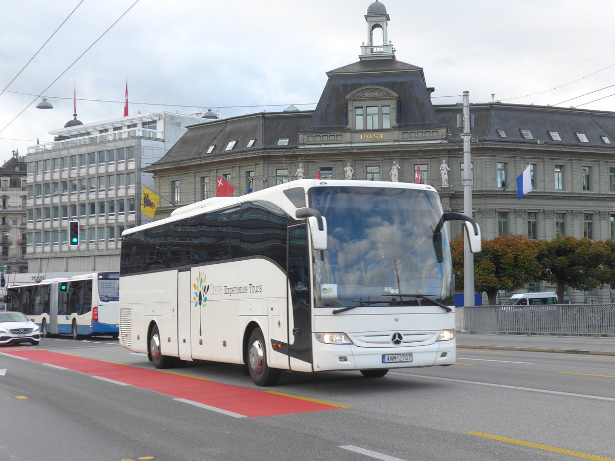 (185'111) - Aus Griechenland: Crete, Nikolaos - ANM-2707 - Mercedes am 18. September 2017 in Luzern, Bahnhofbrcke