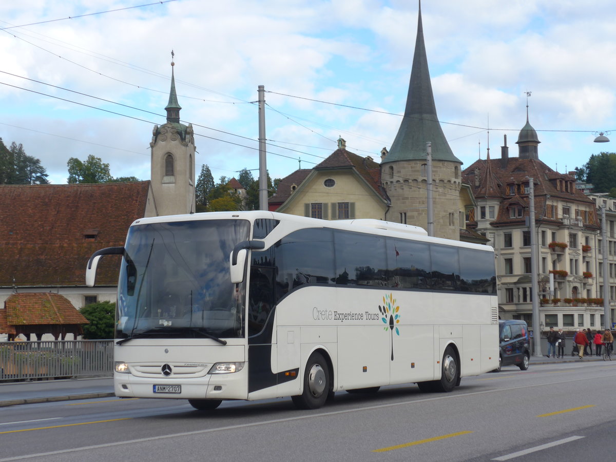 (185'134) - Aus Griechenland: Crete, Nikolaos - ANM-2707 - Mercedes am 18. September 2017 in Luzern, Bahnhofbrcke