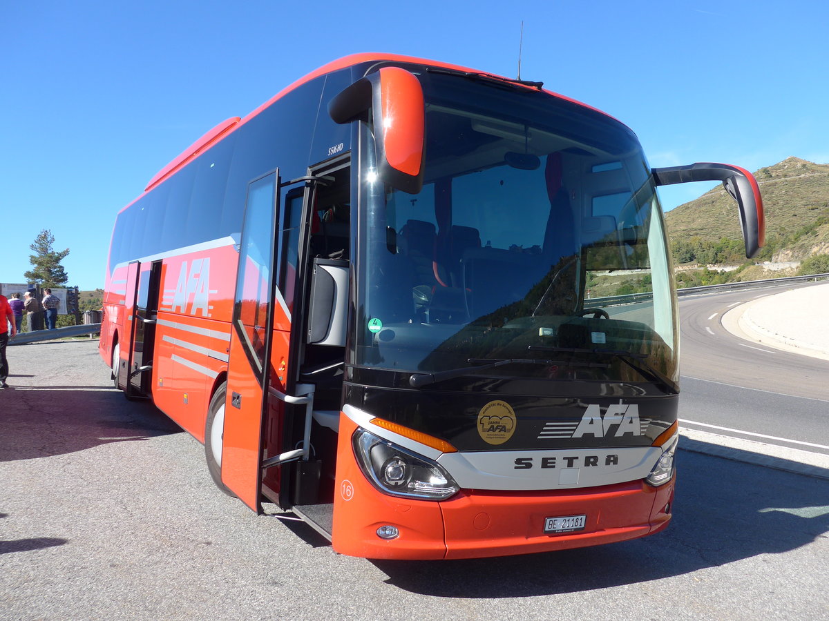 (185'629) - Aus der Schweiz: AFA Adelboden - Nr. 16/BE 21'181 - Setra am 29. September 2017 bei Sauto