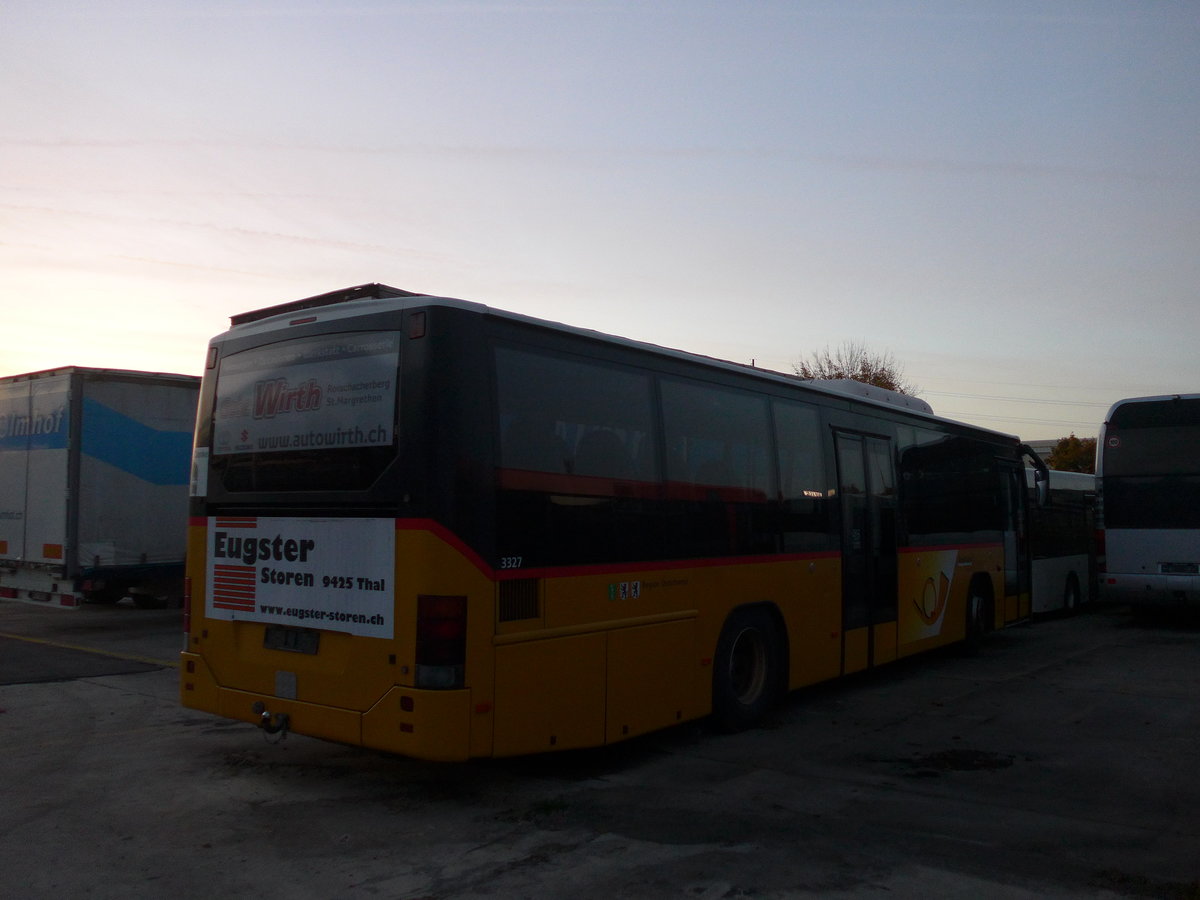 (185'986) - Schwizer, Goldach - (SG 395'064) - Volvo (ex PostAuto Ostschweiz) am 19. Oktober 2017 in Frauenfeld, Langdorfstrasse