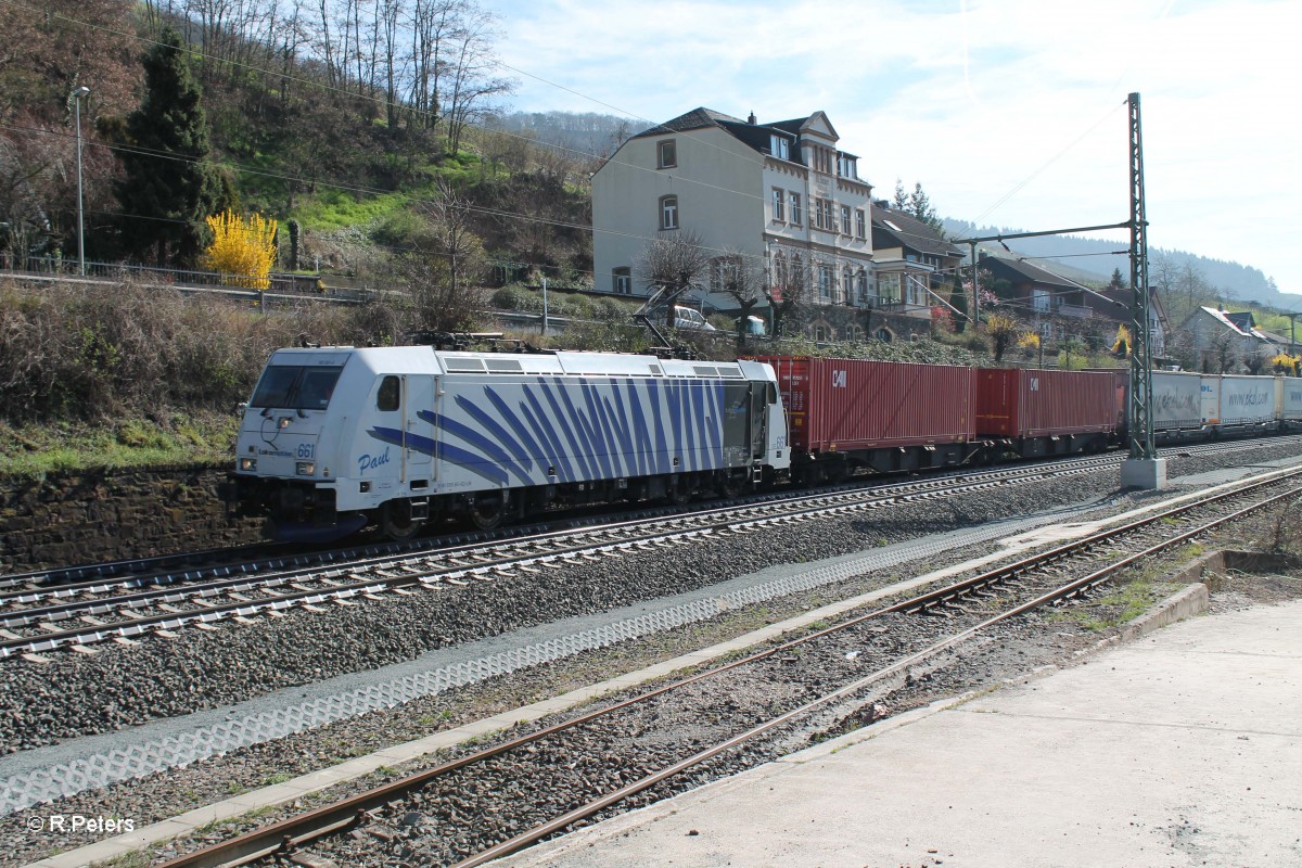 186 661  Paul  mit dem Ekol in Lorch am Rhein. 20.03.14