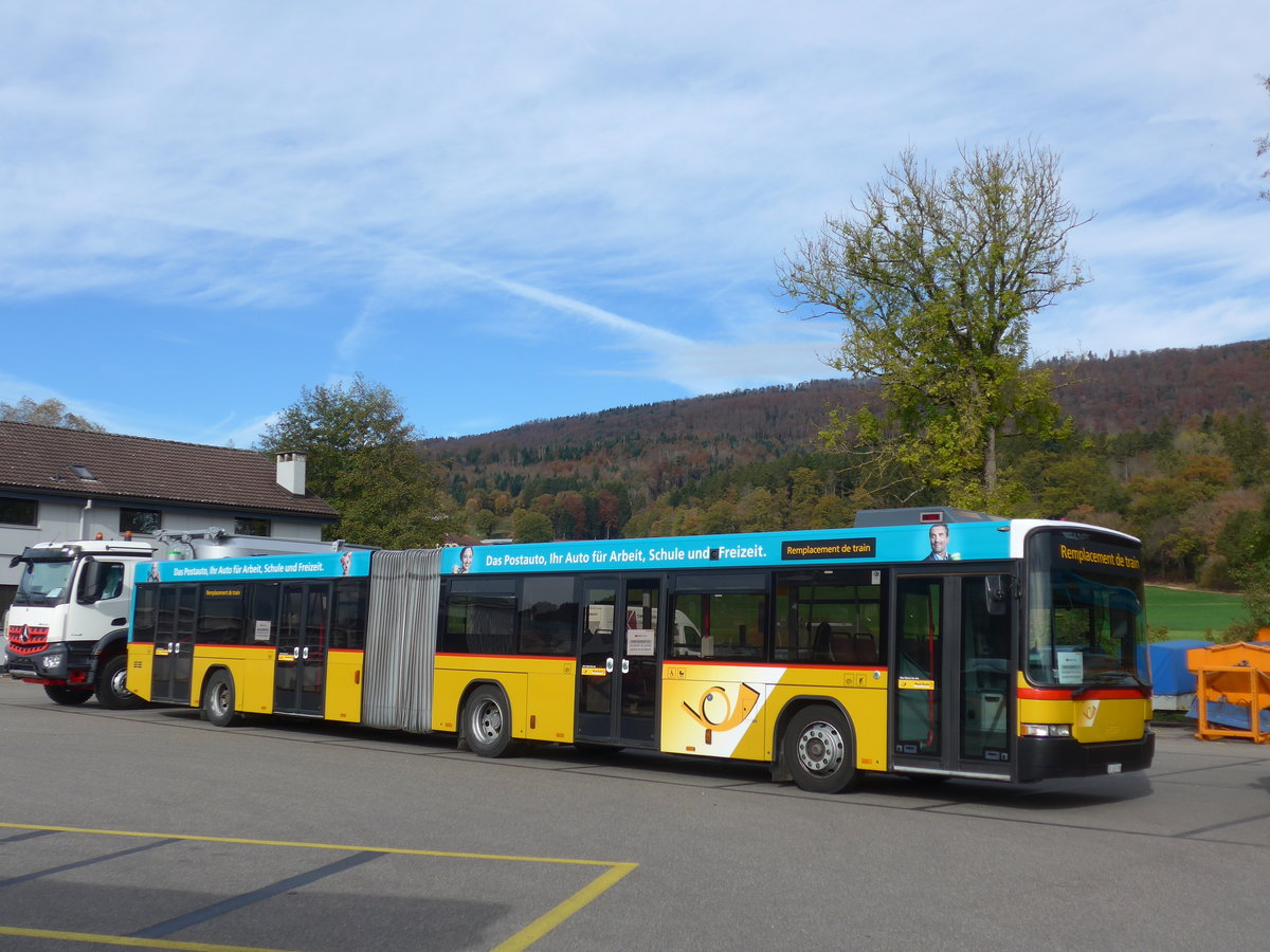(186'030) - PostAuto Bern - Nr. 798/BE 835'798 - Volvo/Hess (ex Bernmobil, Bern Nr. 262) am 21. Oktober 2017 in Develier, Parkplatz