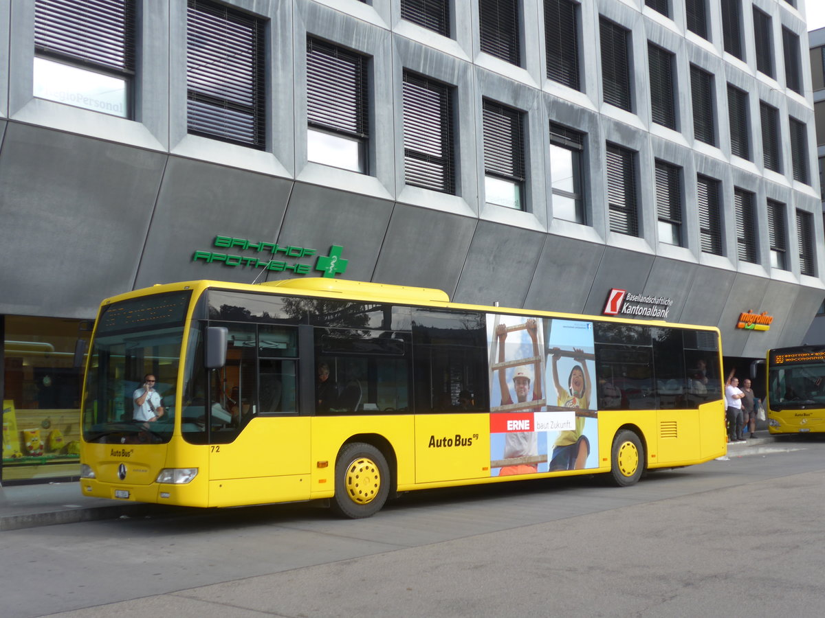 (186'077) - AAGL Liestal - Nr. 72/BL 7854 - Mercedes am 21. Oktober 2017 beim Bahnhof Liestal