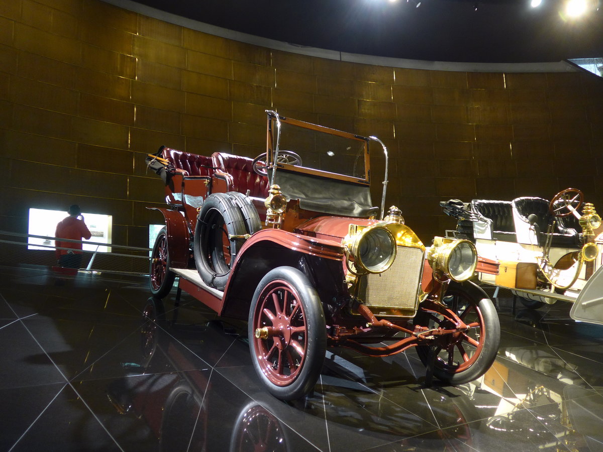 (186'329) - Benz 18 PS Doppelphaeton von 1905 am 12. November 2017 in Stuttgart, Mercedes-Benz Museum