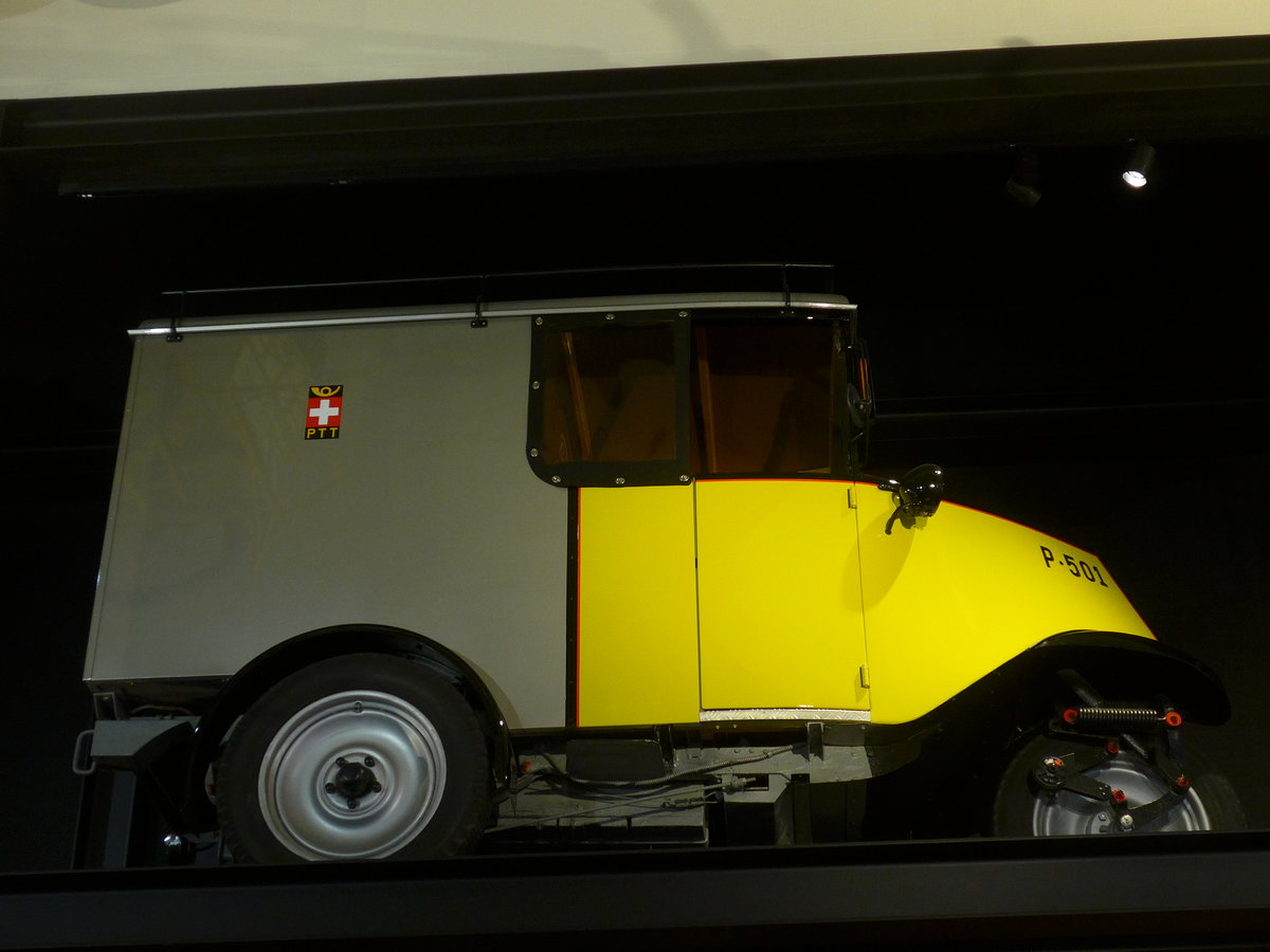 (186'541) - PTT-Regie - P 501 - Elektro-Dreirad am 19. November 2017 in Bern, Museum f�r Kommunikation