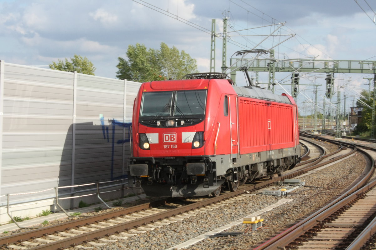 187 150 in der Gterumfahrung am Hauptbahnhof Halle/Saale am 12.9.19