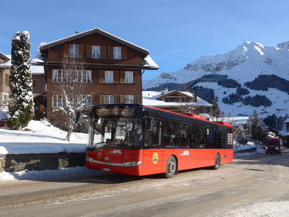 (187'469) - AFA Adelboden - Nr. 91/BE 26'704 - Solaris am 29. Dezember 2017 in Adelboden, Landstrasse