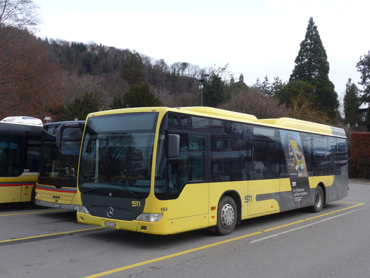 (187'658) - STI Thun - Nr. 154/BE 801'154 - Mercedes am 2. Januar 2018 bei der Schifflndte Thun