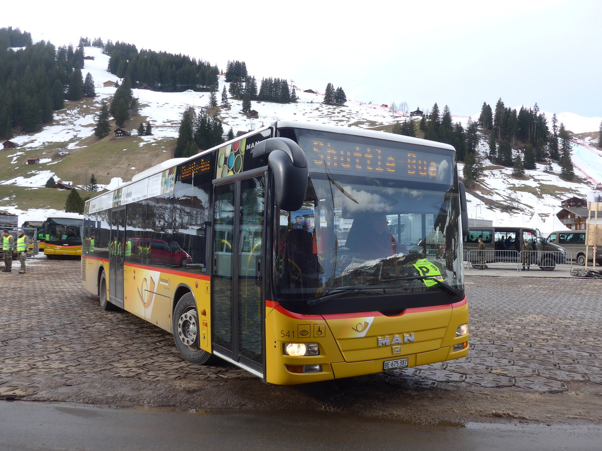 (187'856) - PostAuto Bern - Nr. 541/BE 675'387 - MAN am 7. Januar 2018 in Adelboden, Weltcup