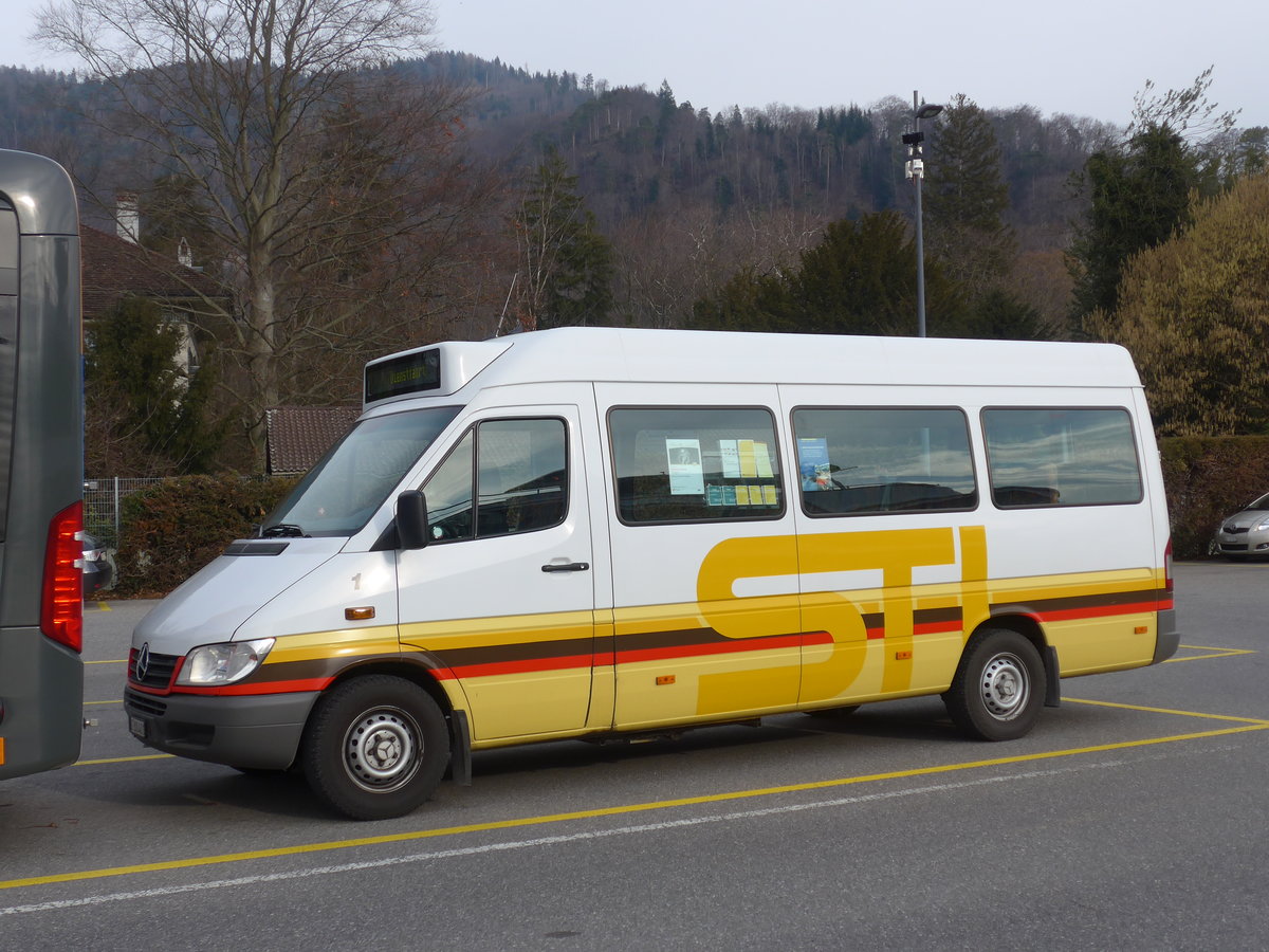 (188'277) - STI Thun - Nr. 1/BE 300'401 - Mercedes am 5. Februar 2018 bei der Schifflndte Thun