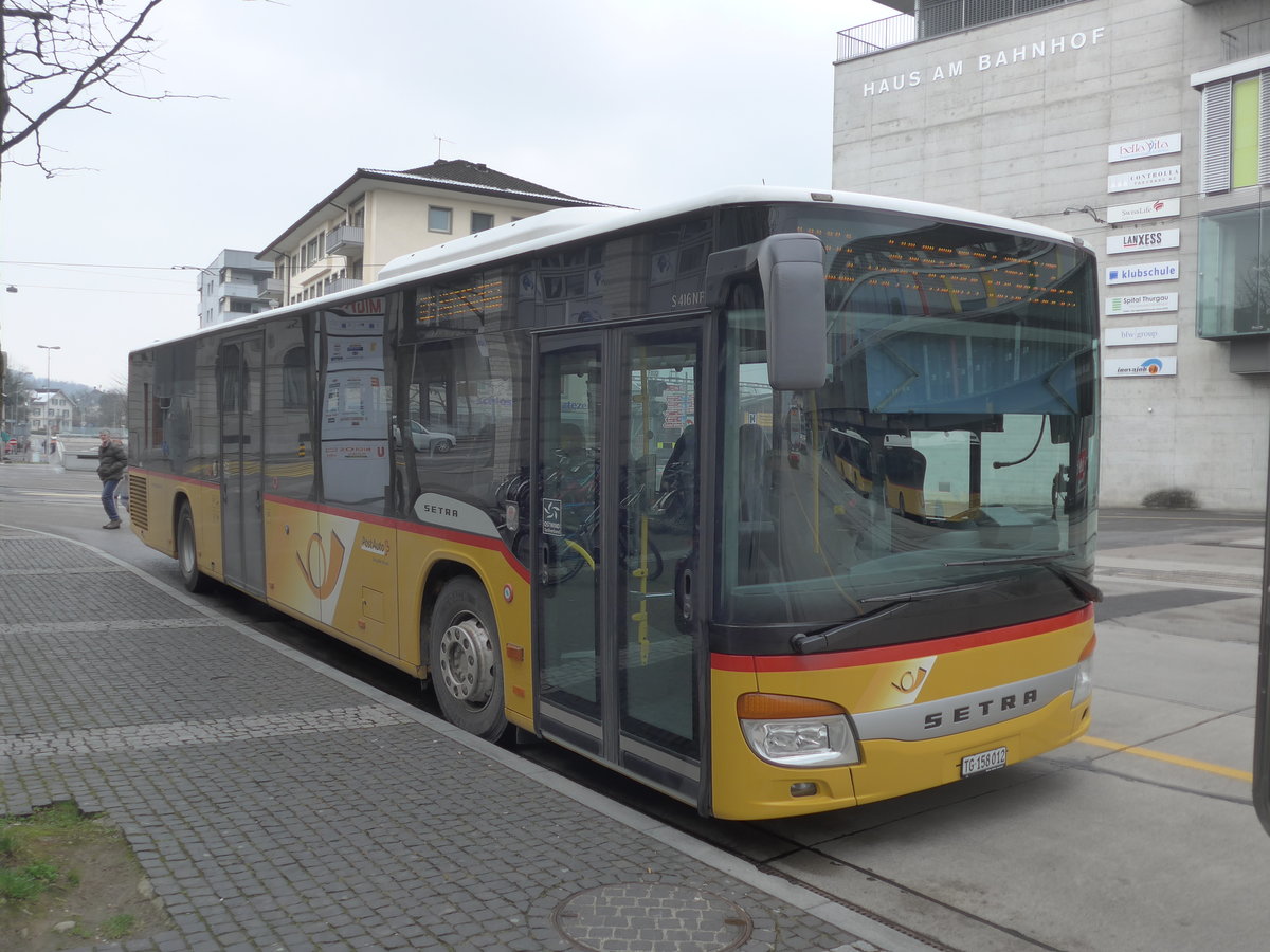 (188'301) - PostAuto Ostschweiz - TG 158'012 - Setra (ex SG 304'011) am 8. Februar 2018 beim Bahnhof Frauenfeld