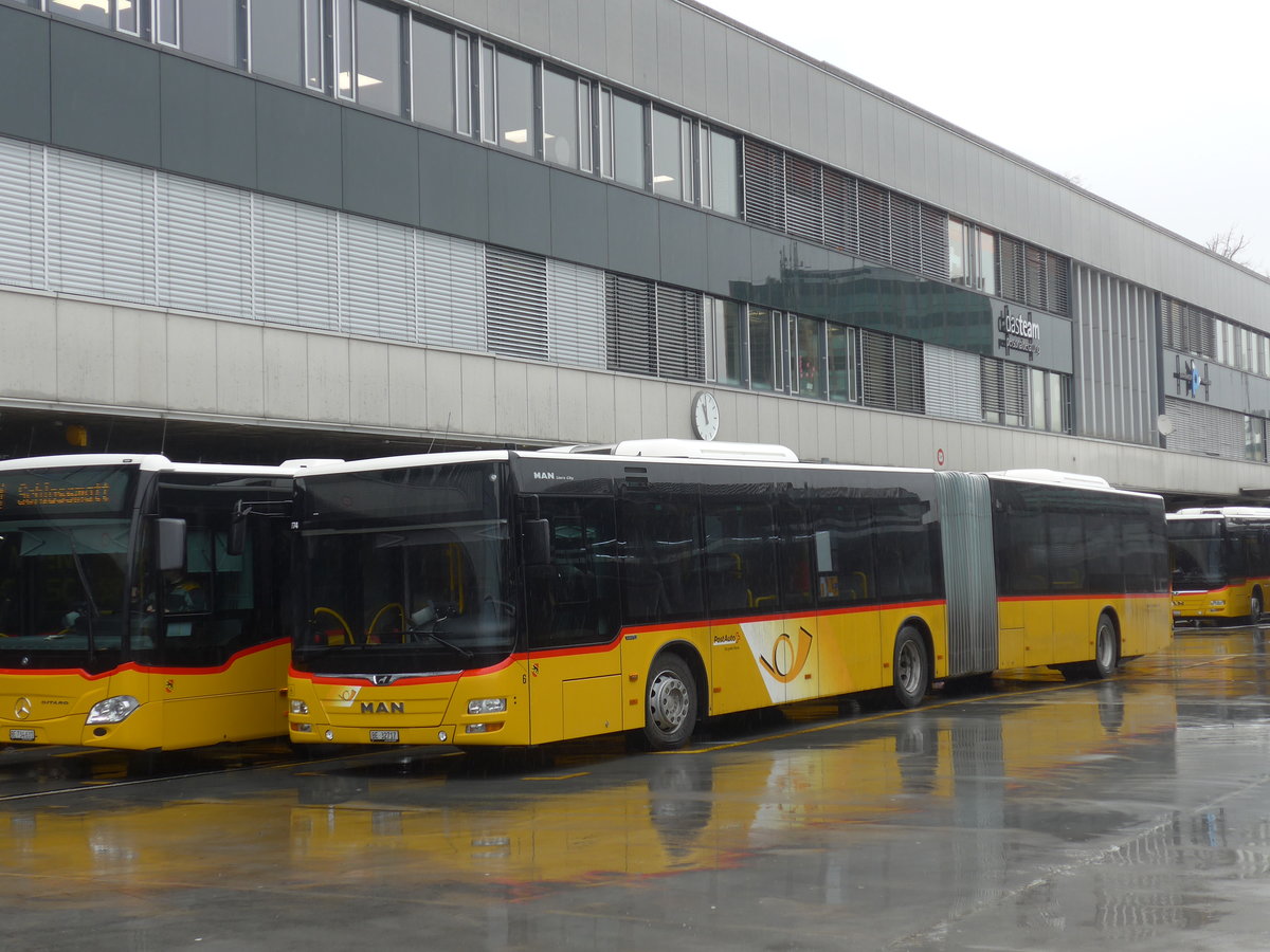 (188'620) - Steiner, Ortschwaben - Nr. 6/BE 32'717 - MAN am 15. Februar 2018 in Bern, Postautostation