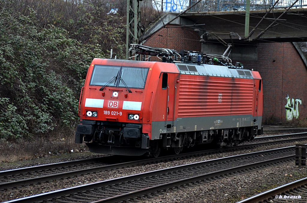 189 021-9 fuhr solo durch hh-harburg,24.02.15