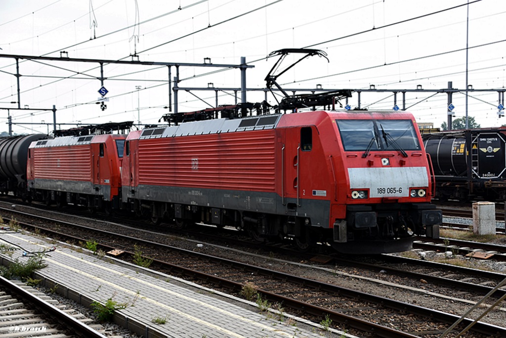 189 065-6 und 189 068-0 fuhren mit einen tanker zum bf venlo,20.09.16