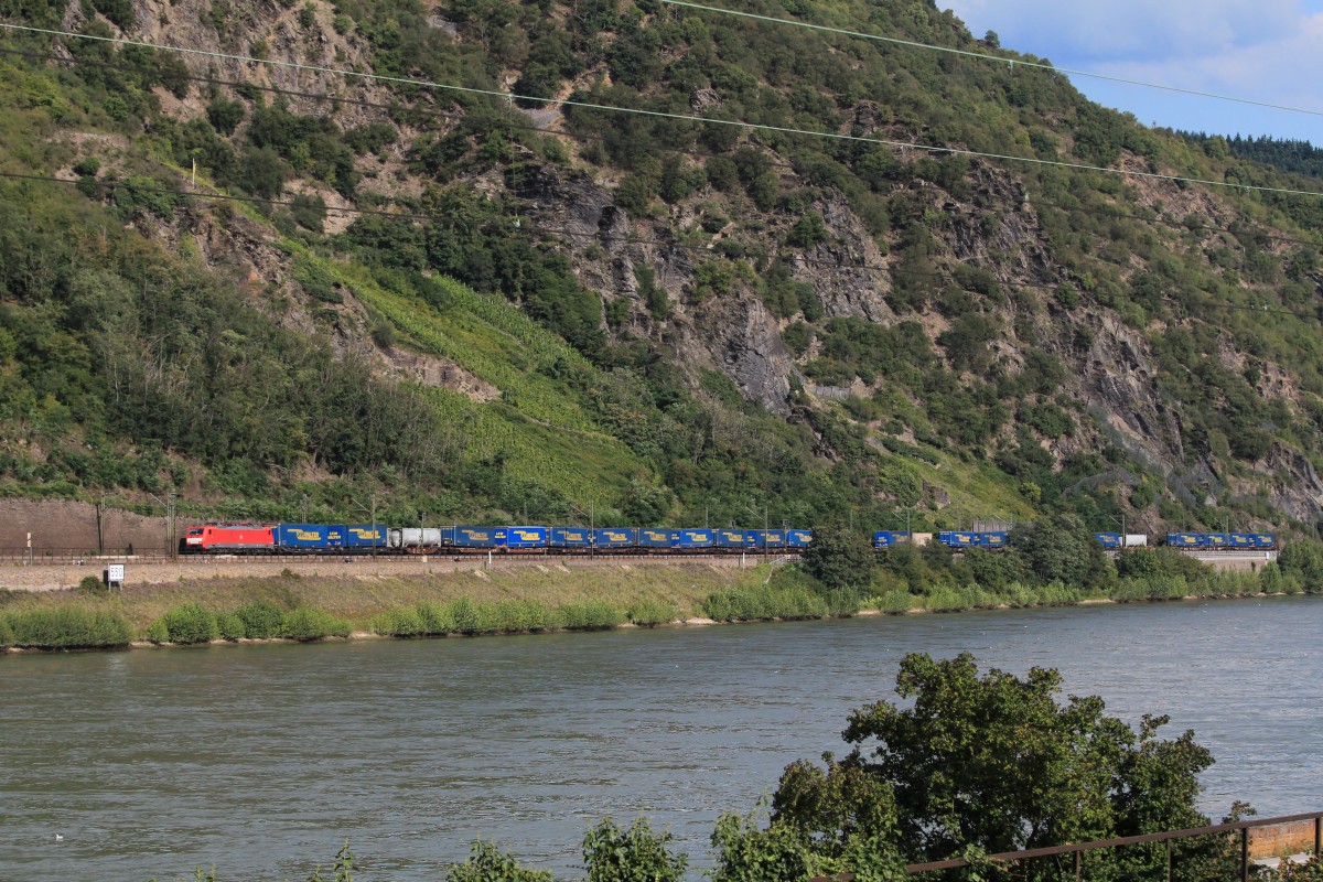 189 088-8 mit dem  Walter-Zug  am 21. August 2014 bei Oberwesel.