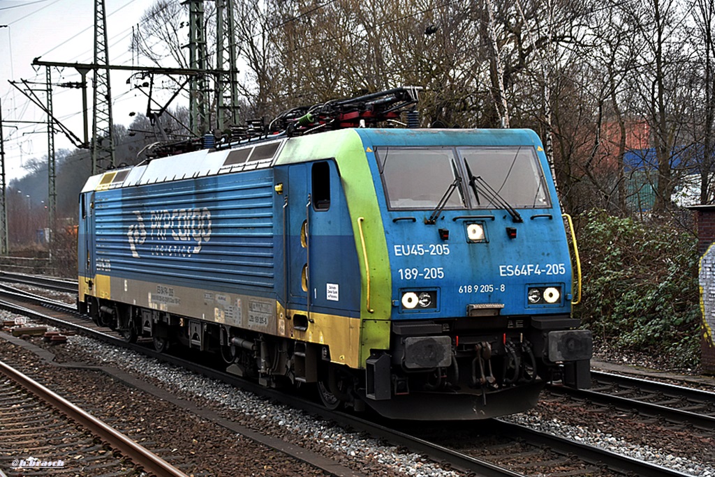 189 205-8 fuhr lz zum rbf von hh-harburg,12.02.16