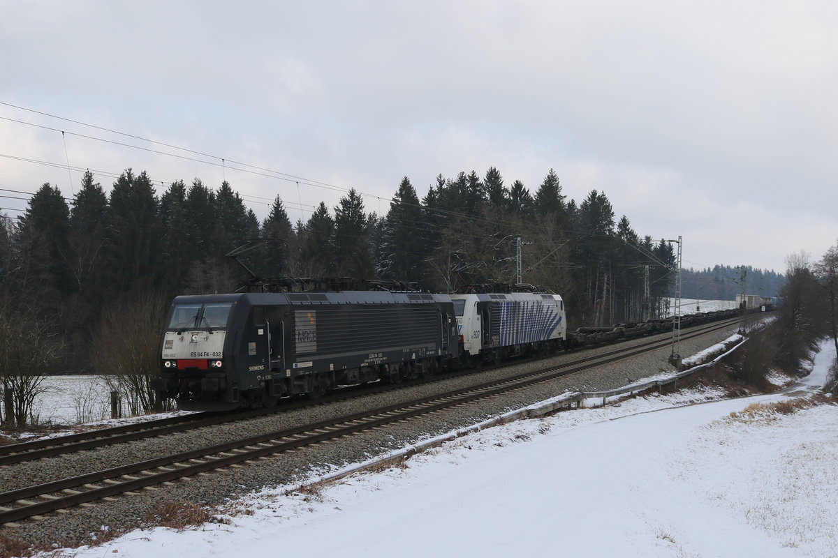 189 932 & 189 907 am 20. Januar 2020 bei Grabensttt.