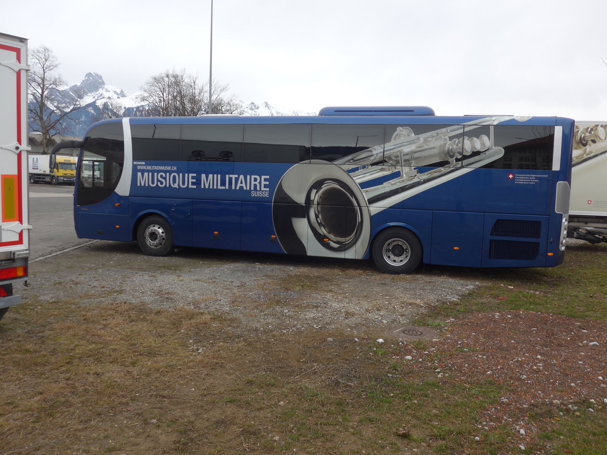 (189'126) - Schweizer Armee - M+5592 - Scania am 11. Mrz 2018 in Thun, Waffenplatz