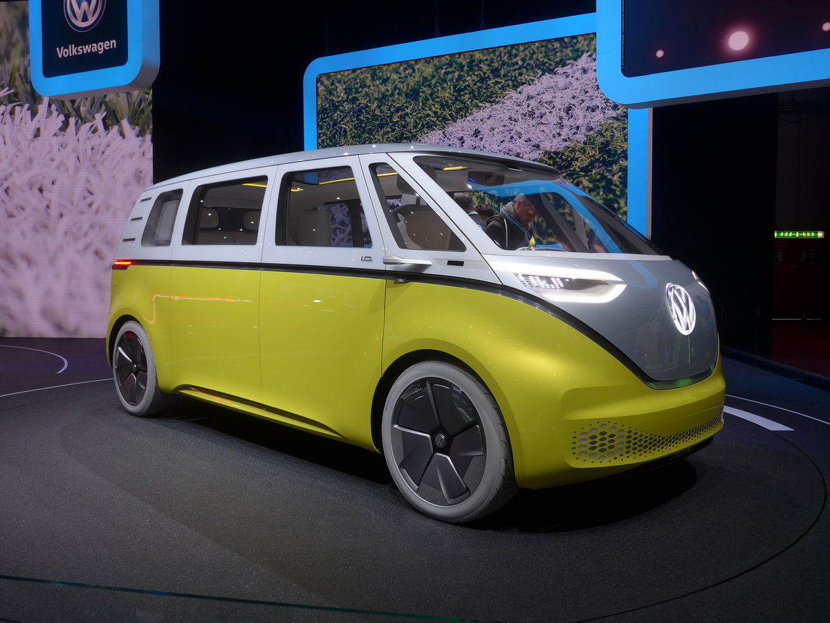 (189'218) - Volkswagen Buzz am 12. M�rz 2018 im Autosalon Gen�ve
