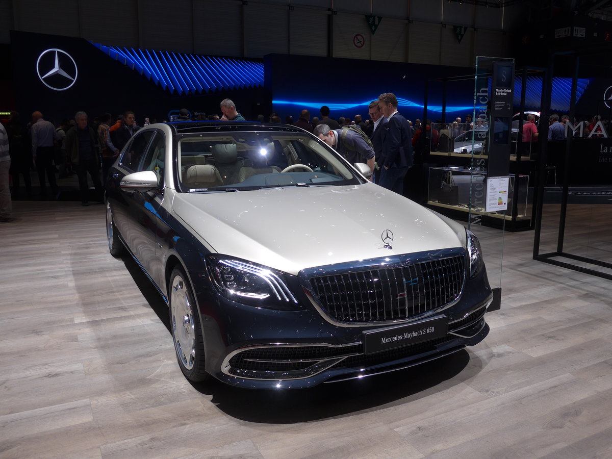 (189'235) - Mercedes-Maybach S 650 am 12. M�rz 2018 im Autosalon Gen�ve