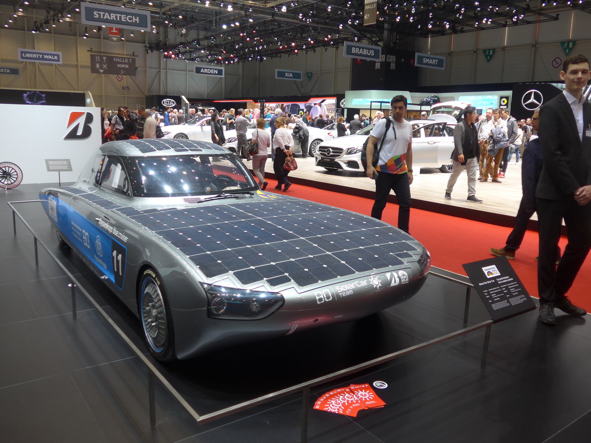 (189'248) - Solar Car - BO-BC 1117 - am 12. M�rz 2018 im Autosalon Gen�ve