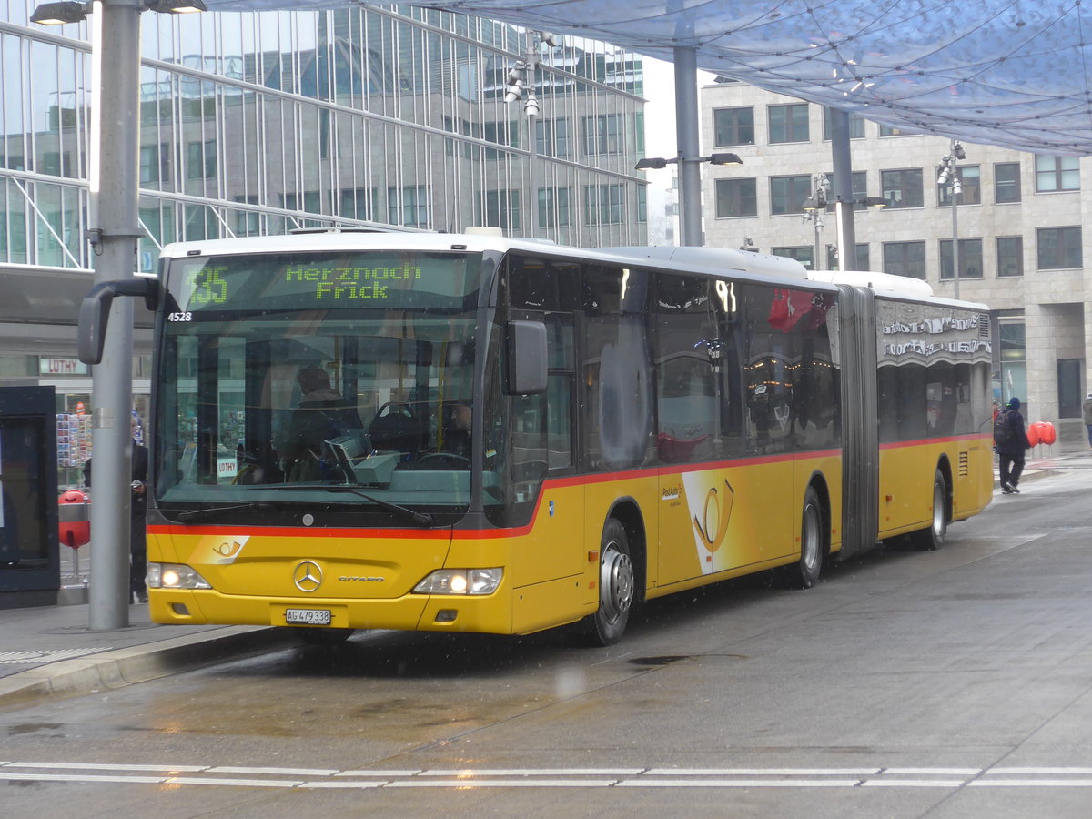 (189'463) - PostAuto Nordschweiz - AG 479'338 - Mercedes (ex SO 149'615) am 19. Mrz 2018 beim Bahnhof Aarau