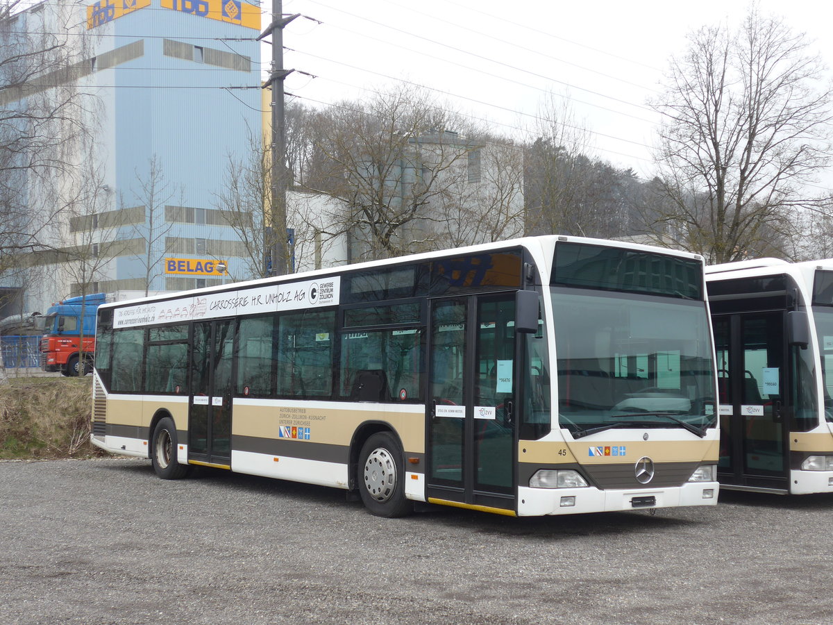 (189'577) AZZK Zollikon - Nr. 45 - Mercedes am 19. Mrz 2018 in Kloten, EvoBus