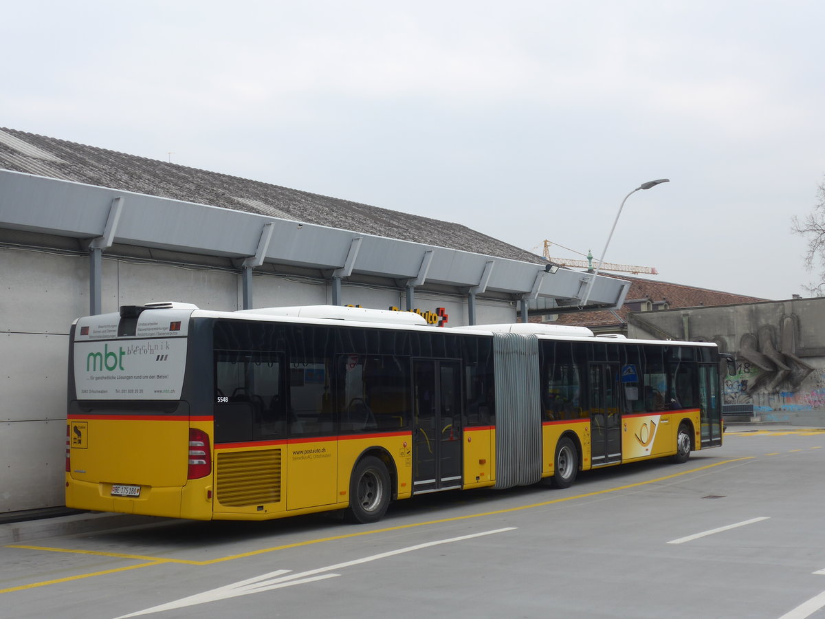 (189'610) - Steiner, Ortschwaben - Nr. 5/BE 175'180 - Mercedes am 26. Mrz 2018 in Bern, Postautostation