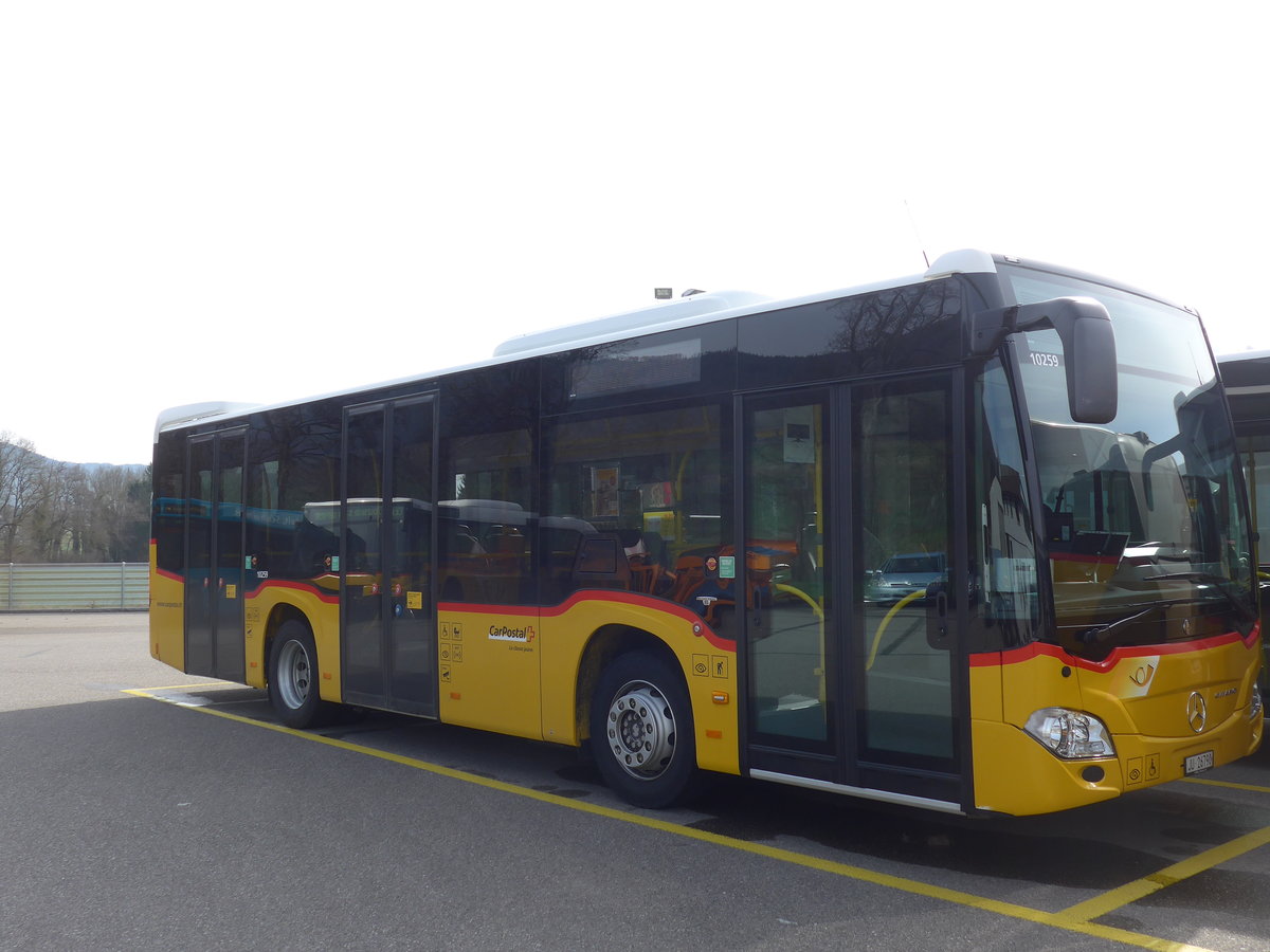 (189'896) - CarPostal Ouest - JU 26'790 - Mercedes (ex Nr. 5) am 2. April 2018 in Develier, Parkplatz