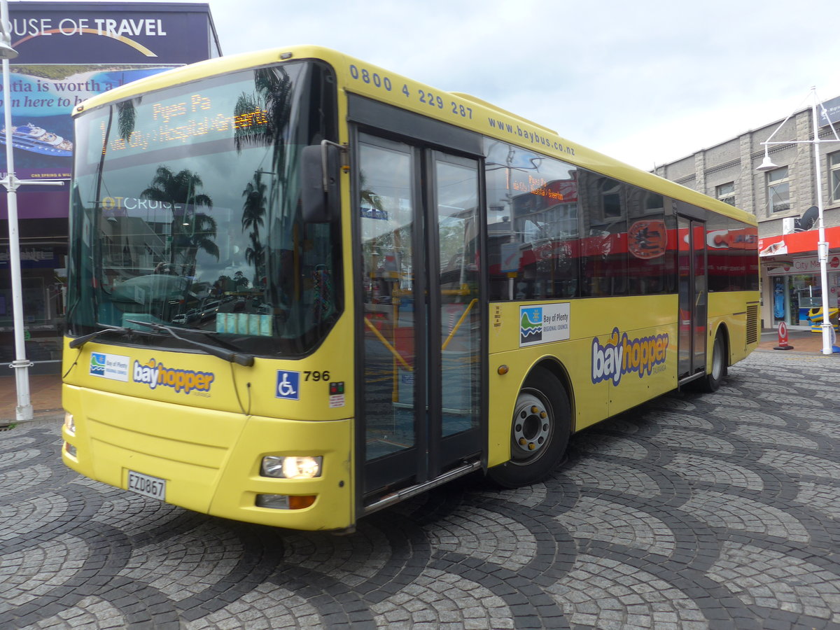 (190'639) - Go Bus, Hamilton - Nr. 796/EZD867 - MAN/Designline am 21. April 2018 in Tauranga