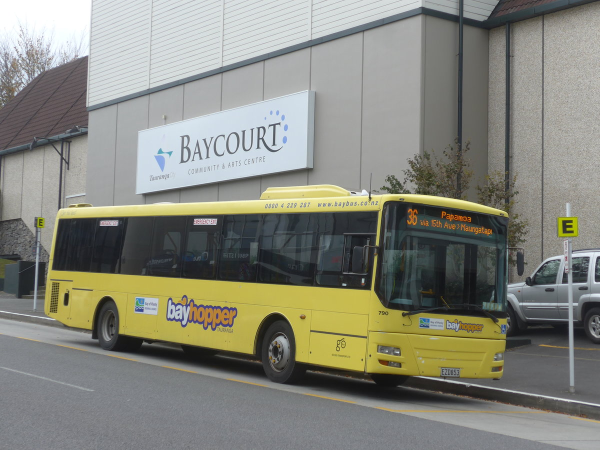 (190'647) - Go Bus, Hamilton - Nr. 790/EZD853 - MAN/Designline am 21. April 2018 in Tauranga