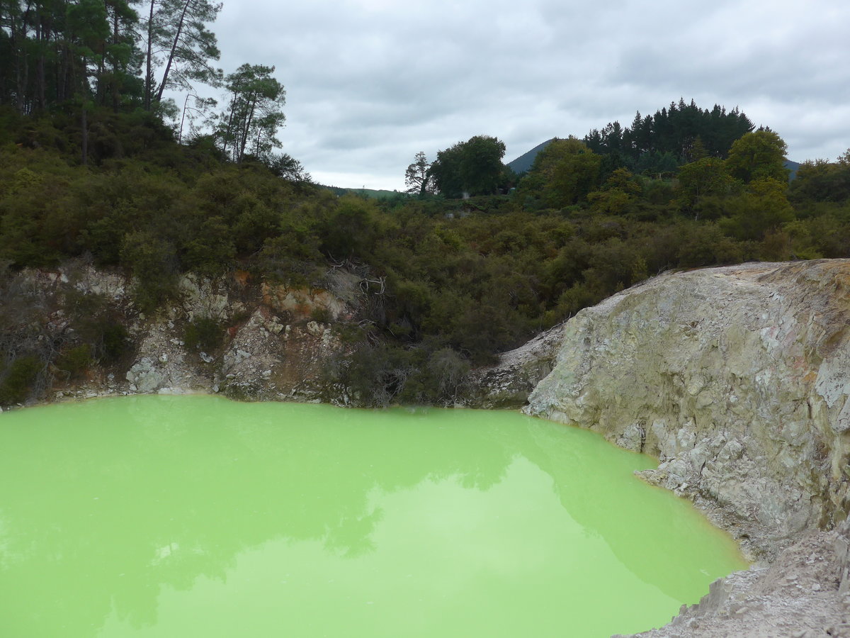 (191'196) - Der Devil's Bath im Wai-O-Tapu Thermal Wonderland am 23. April 2018 bei Rotorua