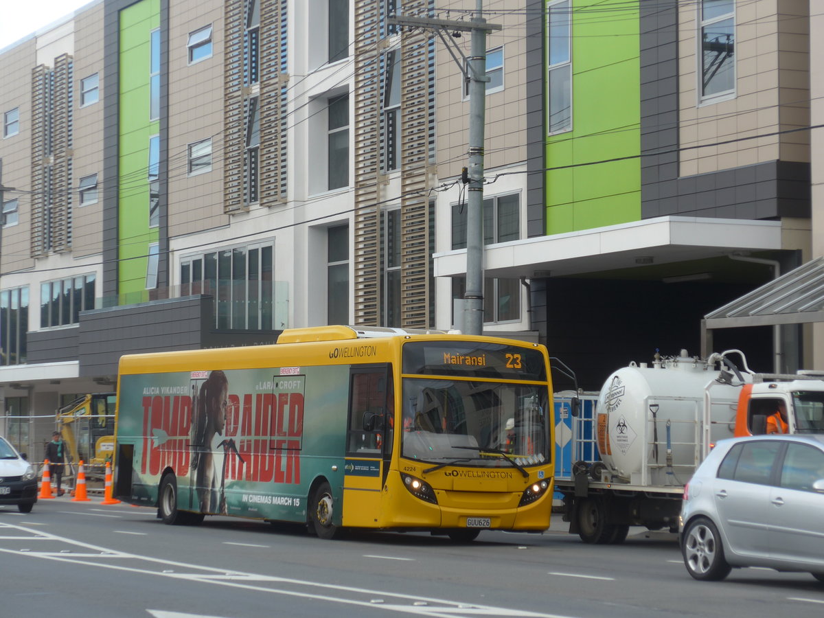 (191'583) - GO Wellington - Nr. 4224/GUU626 - Alexander Dennis/KiwiBus am 27. April 2018 in Wellington, Spital