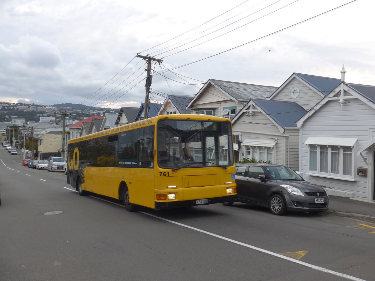 (191'807) - GO Wellington - Nr. 761/XS4100 - MAN/Designline am 27. April 2018 in Wellington