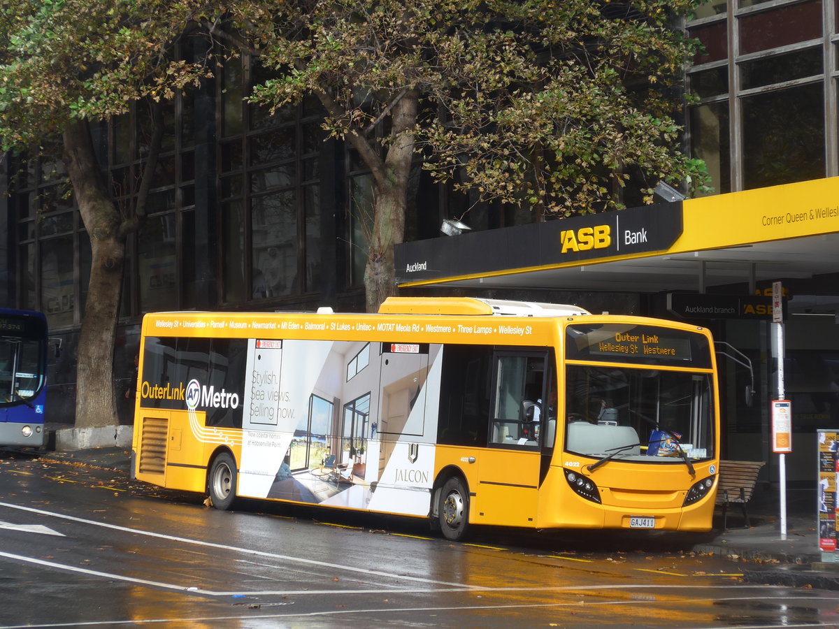 (192'086) - AT Metro, Auckland - Nr. 4022/GAJ411 - Alexander Dennis/KiwiBus am 30. April 2018 in Auckland