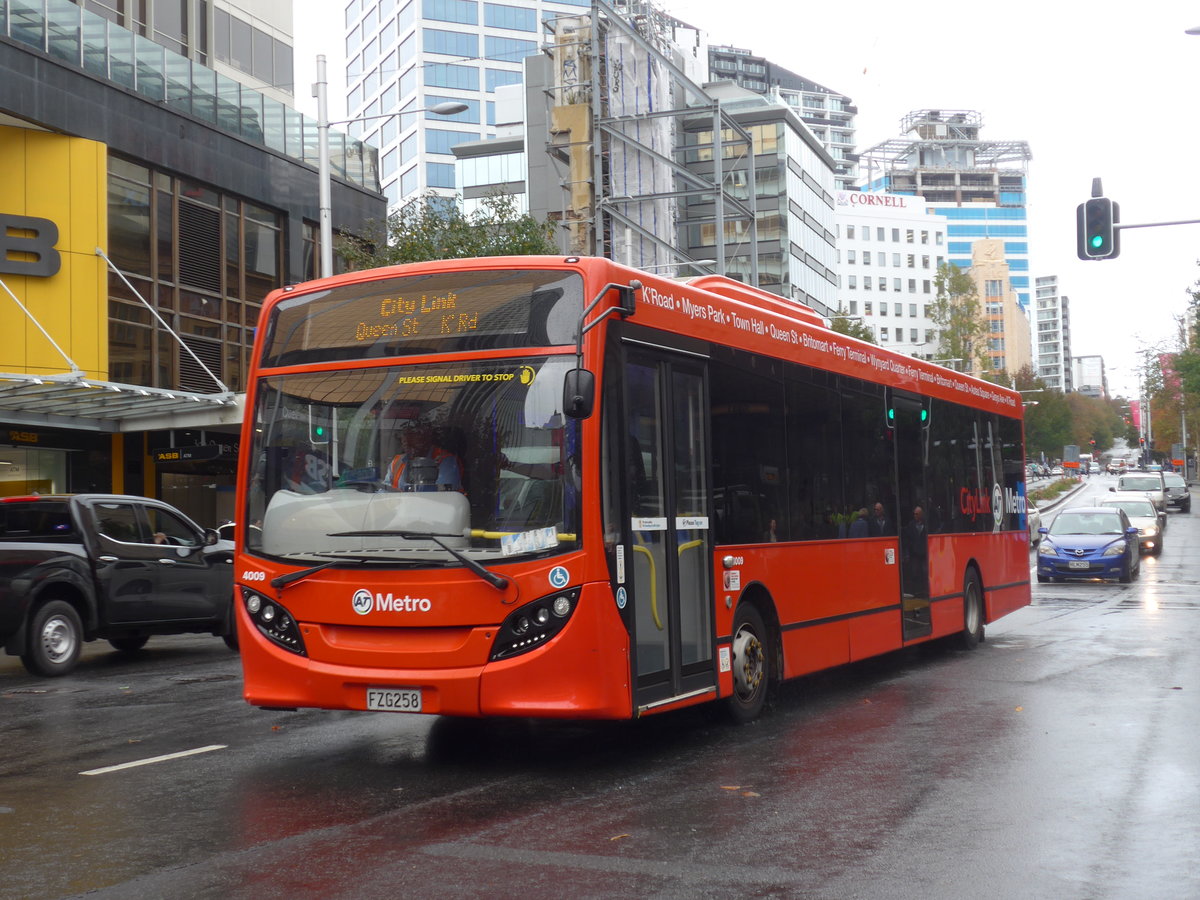 (192'094) - AT Metro, Auckland - Nr. 4009/FZG258 - Alexander Dennis/KiwiBus am 30. April 2018 in Auckland