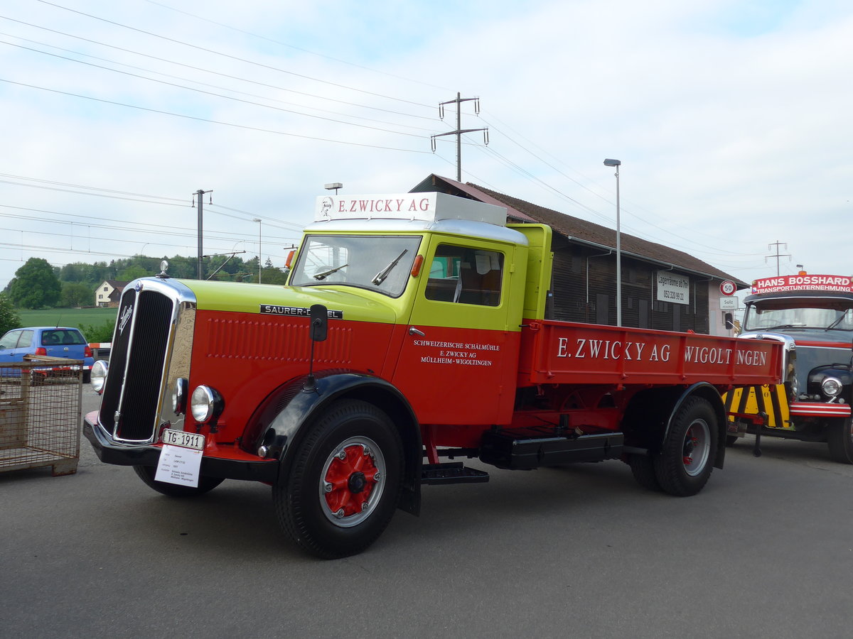 (192'324) - Zwicky, M�llheim - TG 1911 - Saurer am 5. Mai 2018 in Attikon, Wegm�ller
