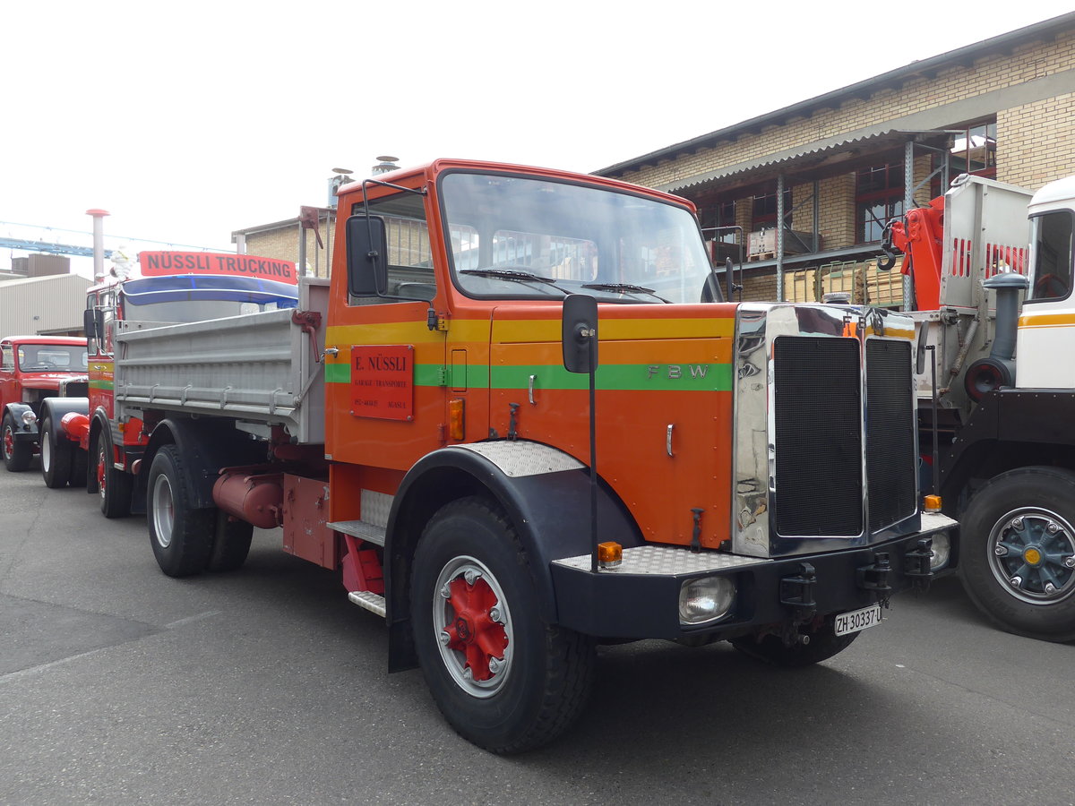 (192'349) - N�ssli, Agasul - ZH 30'337 U - FBW am 5. Mai 2018 in Attikon, Wegm�ller