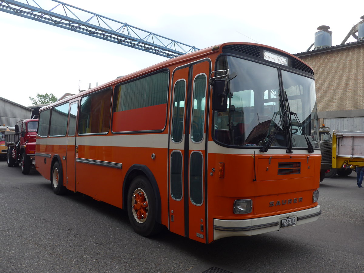 (192'362) - Mangold, Oberengstringen - AG 505'198 - Saurer/Hess (ex RhV Altsttten Nr. 45) am 5. Mai 2018 in Attikon, Wegmller