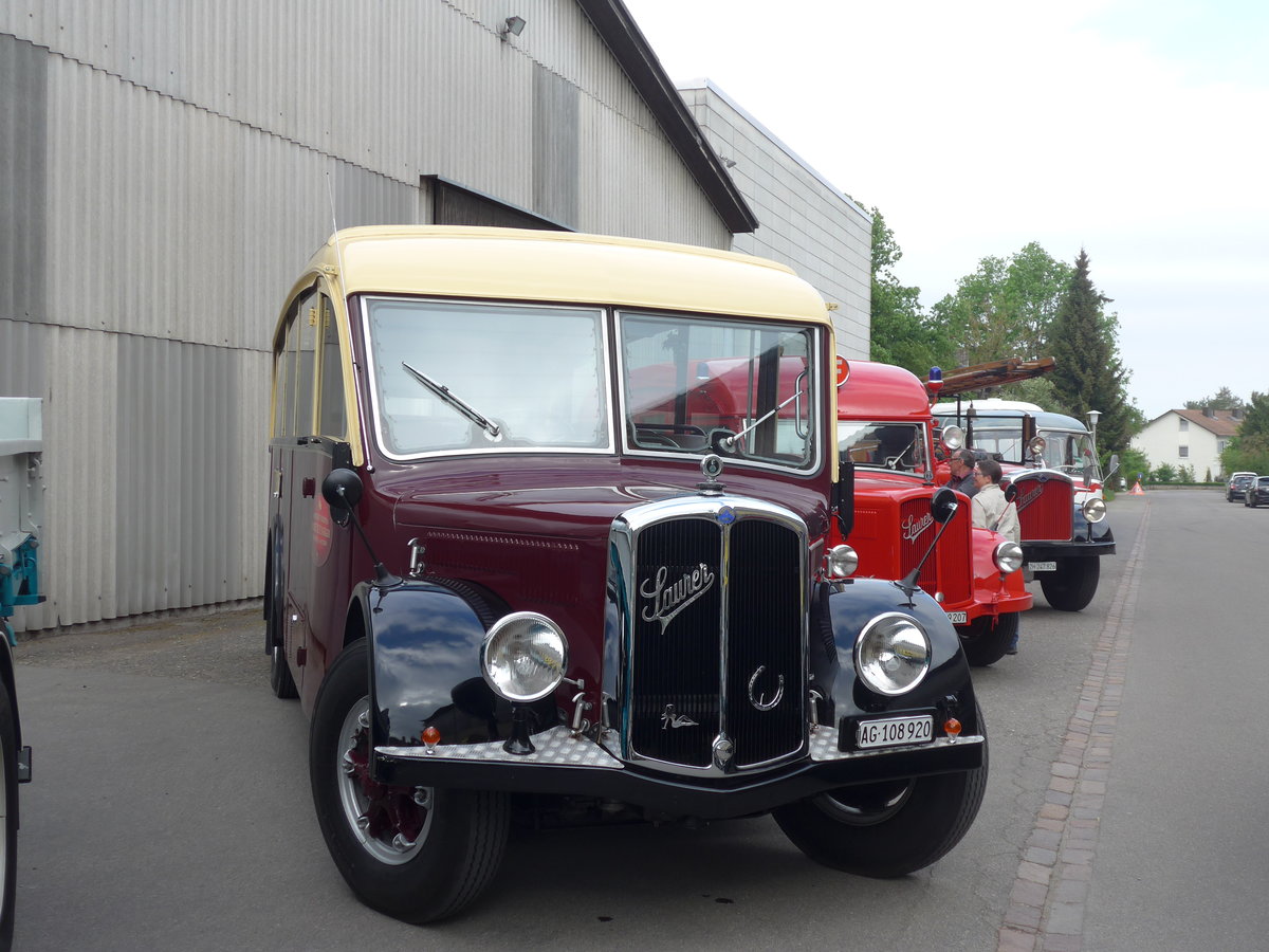 (192'378) - Sturzenegger, Bergdietikon - AG AG 108'920 - Saurer/Saurer (ex Mazzoleni, Chur; ex Societ Rabadan, Bellinzona; ex Faggio, Bellinzona) am 5. Mai 2018 in Attikon, Wegmller