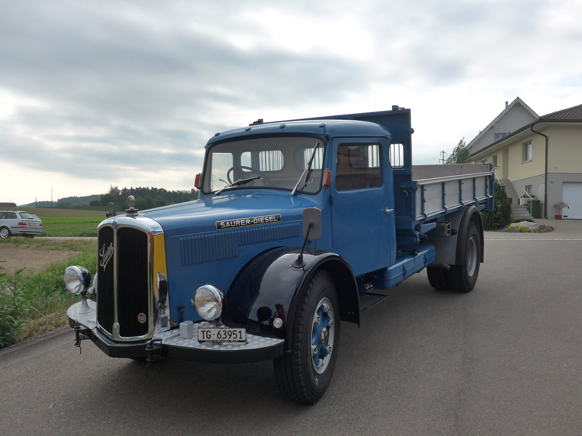 (192'412) - Saurer - TG 63'951 - am 5. Mai 2018 in Attikon, Wegm�ller