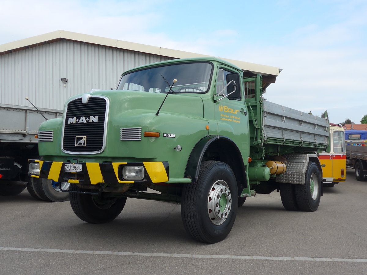 (192'413) - Baur, Wettswil - ZH 31'963 U - MAN am 5. Mai 2018 in Attikon, Wegm�ller