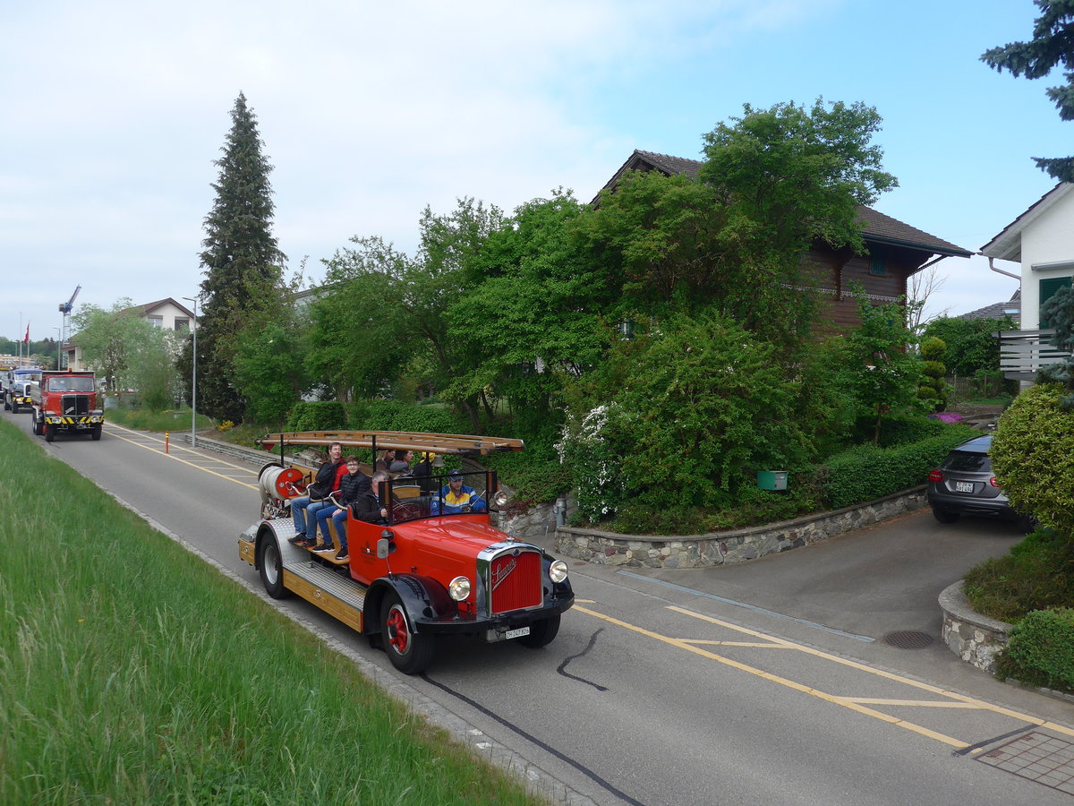 (192'441) - Feuerwehr, Z�rich - ZH 247'826 - Saurer am 5. Mai 2018 in Attikon, Bahnstrasse