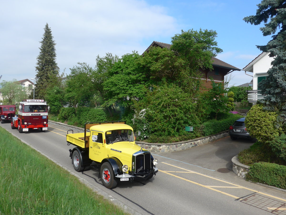 (192'470) - Saxer, Hefenhofen - TG 53'392 - Berna am 5. Mai 2018 in Attikon, Bahnstrasse 