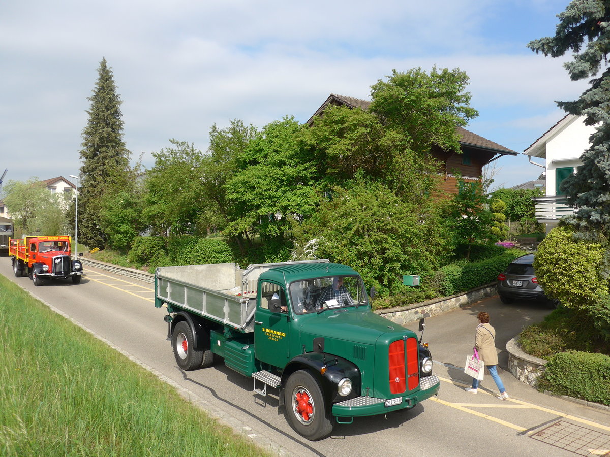 (192'531) - Domanski, Z�rich - ZH 178'730 - Saurer am 5. Mai 2018 in Attikon, Bahnstrasse